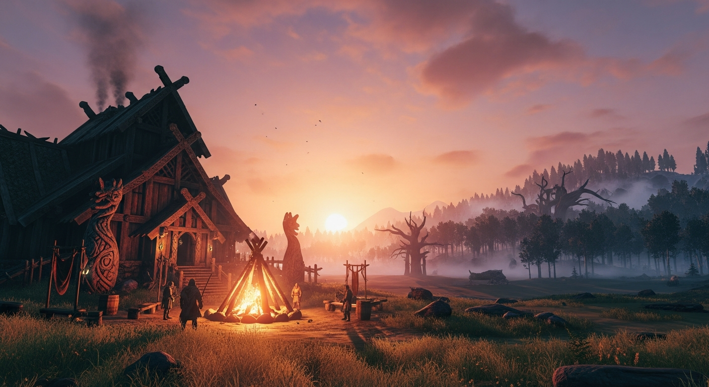 Best games like Valheim Viking survival crafting base building 2026